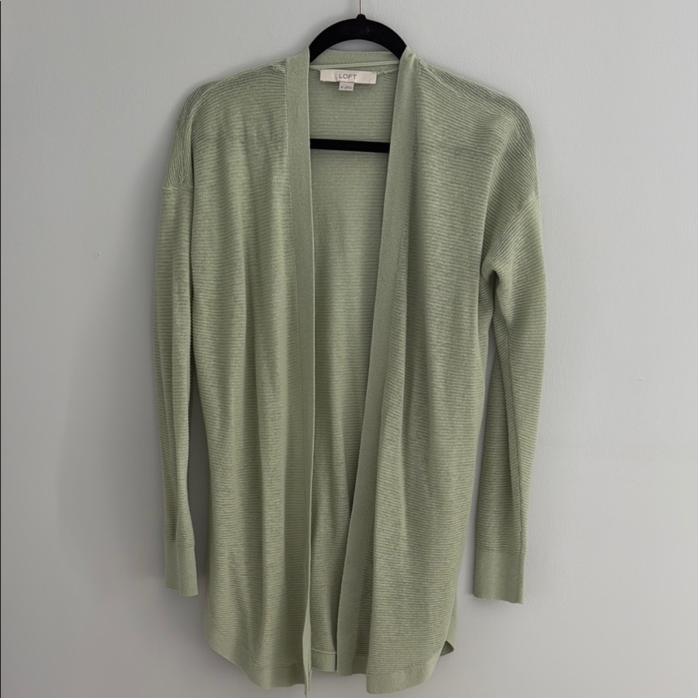 Loft Lightweight Ribbed Cardigan